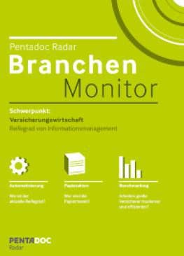 Pentadoc Radar - Branchen Monitor. Bild PENTADOC AG - Pentadoc Radar