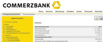 Das Fachgruppendossier soll mit Kennzahlen helfenCommerzbank