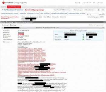 Bridger Insight XG soll auf einer Oberfläche eine umfangreiche Sammlung strukturierter Risikoprofile abbilden. LexisNexis Risk Solutions