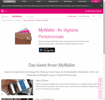 Das wars dann wohl ... @>Telekom-Website