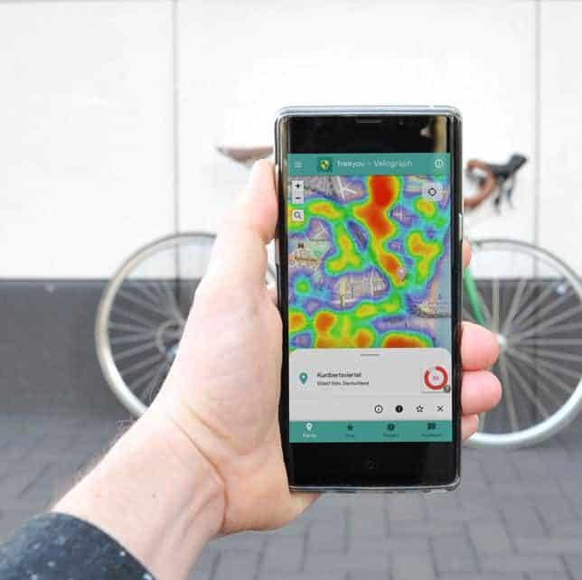 FreeYou-App zeigt, wo man sein Fahrrad besser nicht abstellt!