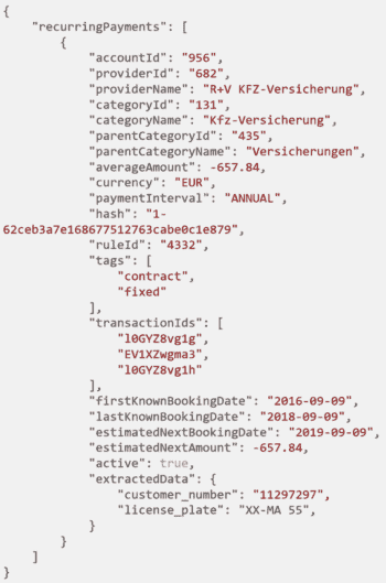 Demo-Code, der für den Finlytics-Zugriff notwendig wäre