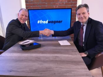 Professor Dr. Fred Wagner (links) und Jörg Arnold zu Gast, CEO von Swiss Life