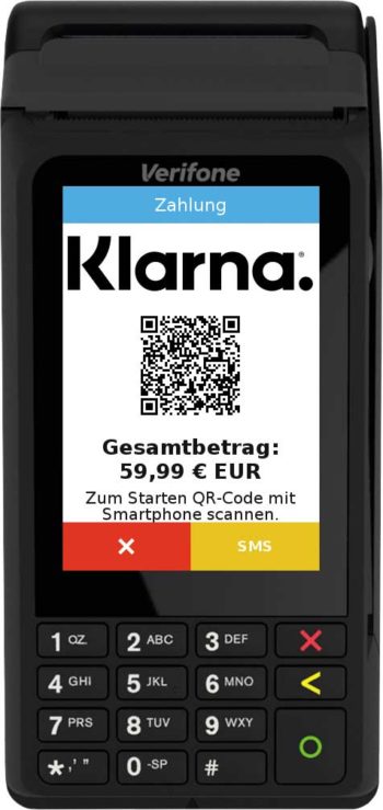 Der Kunde mus den Klarna-QR-Code scannen.