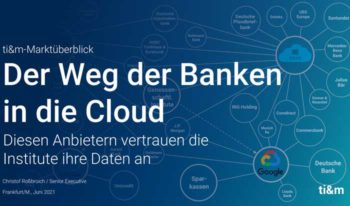 Für die Finanzinstitute in Deutschland führt an der Cloud kein Weg mehr vorbei.